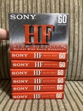 Sony HF High Fidelity Normal Bias Audio Cassette Tape 60 Minutes Lot Of 7 New