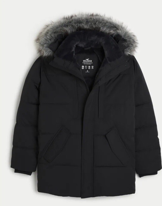 Hollister ファーアウター XSサイズ Hollister Ultimate Utility Puffer Parka Size XS | eBay