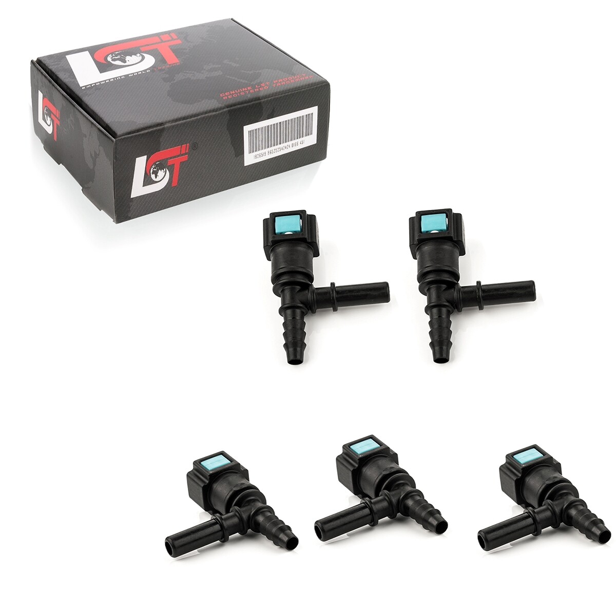 5X Quick Release Fuel Line Coupling T-Piece 7.89X6Mm For VAUXHALL