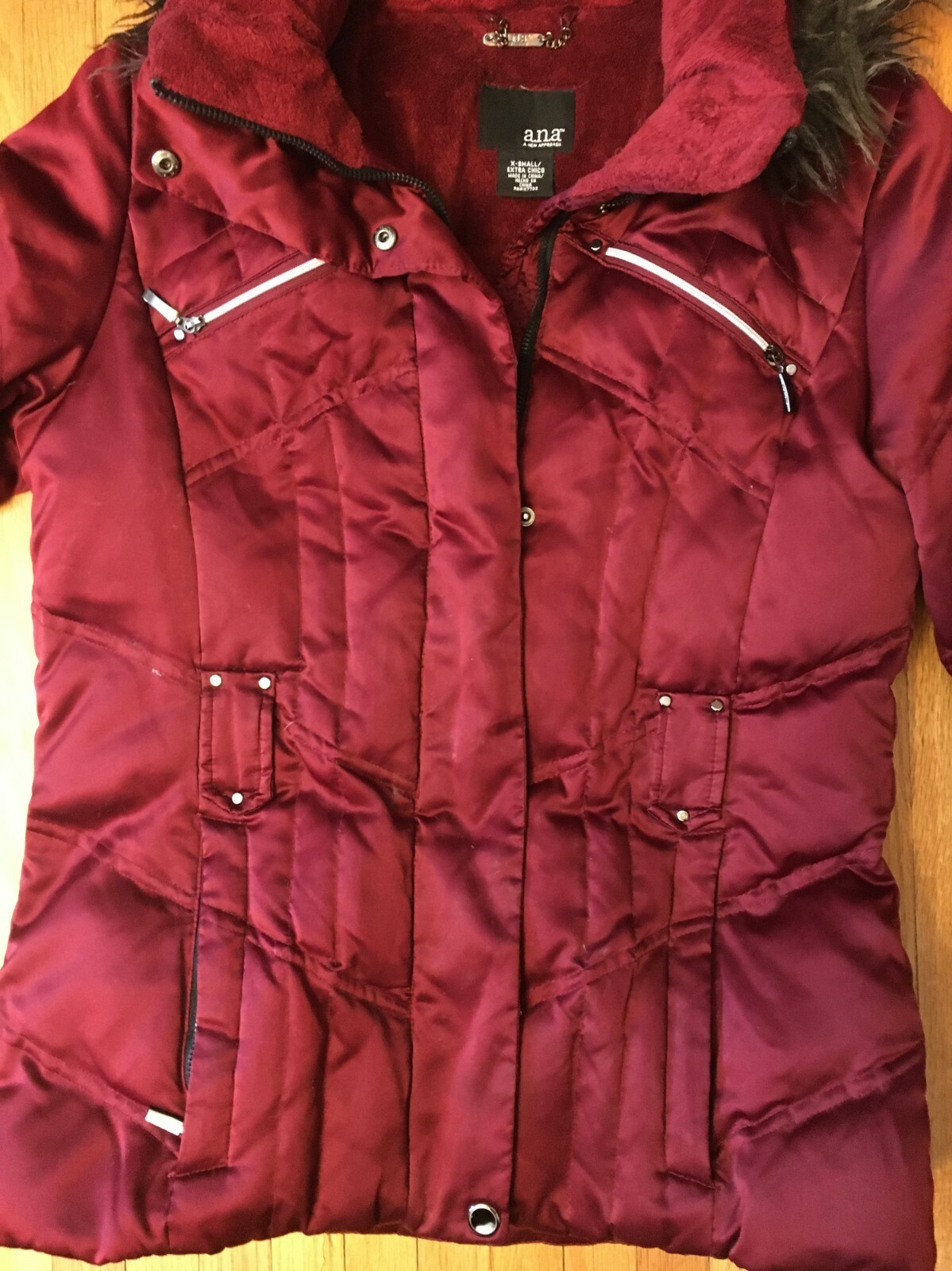Women's ANA Down / Feather Filled Red Colored Jacket … Gem