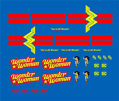 water slide decal for Hot Wheel 1/64 for '69 Ford Torino Talladega WNDR WMN 088