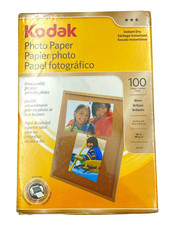 KODAK Photo Paper Gloss Instant Dry 4" x 6" 100 Sheets 6.5 mil Thickness