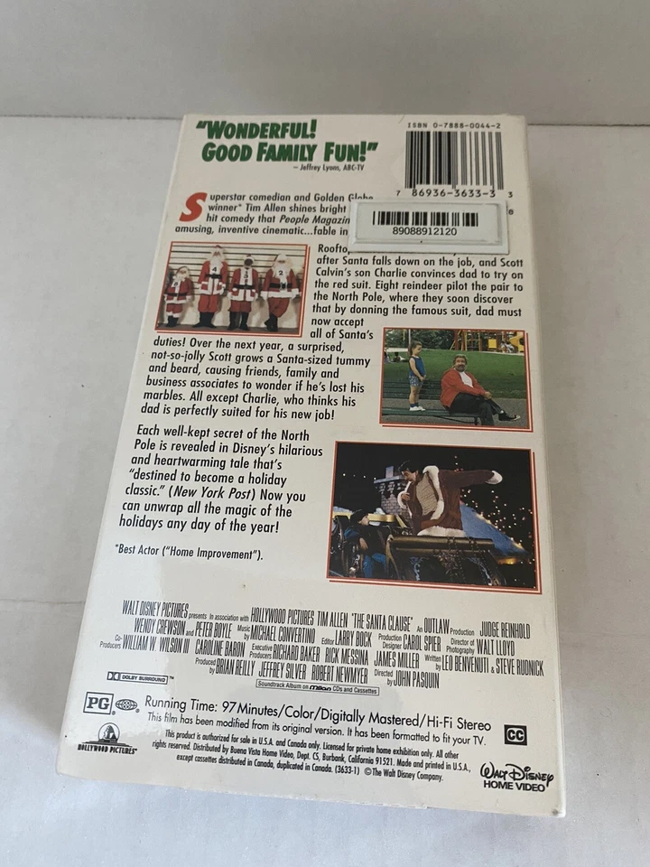 VHS - The Santa Clause - Christmas 1994 Tim Allen New Sealed. - Image 2 of 4