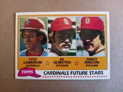 1981 Topps #244 Tito Landrum/Al Olmsted/Andy Rincon RC Cardinals | eBay