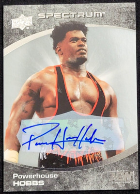 2021 UPPER DECK AEW SPECTRUM POWERHOUSE HOBBS AUTO AUTOGRAPH ALL ELITE WRESTLING
