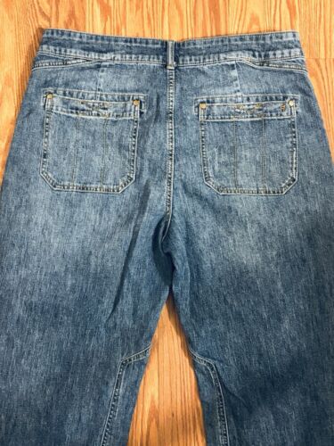 Pilcro Anthropologie The Wanderer Relaxed Jeans Gr. 33 Cargohose Utility Blue - Bild 2 von 9