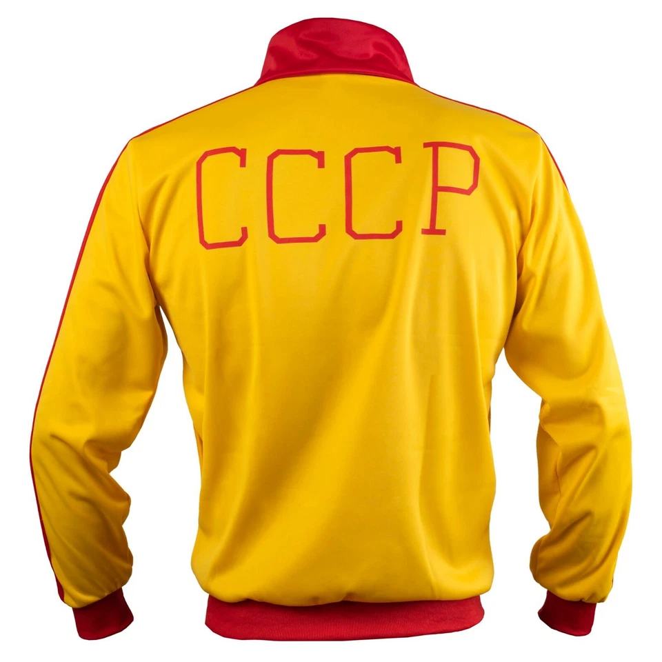 Veste Ivan Drago Rétro Football Boxeur Hommes Top URSS CCCP - Photo 4/4