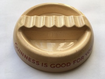 VINTAGE GUINNESS IS GOOD FOR YOU WILTSHAW & ROBINSON ADV PORZELLAN ASCHENBECHER um 1950