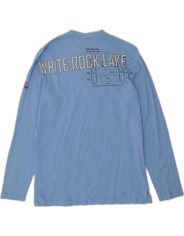 Top gráfico manga larga XL azul algodón DQ89 MURPHY & NYE para hombre DQ89 Foto 2 de 4