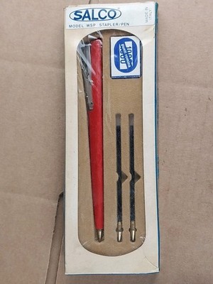 Vintage Salco Stapler Pen Made In Italy