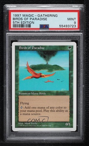 Birds of Paradise Magic: 5th Edition PSA 9 MINT 1997 2k3