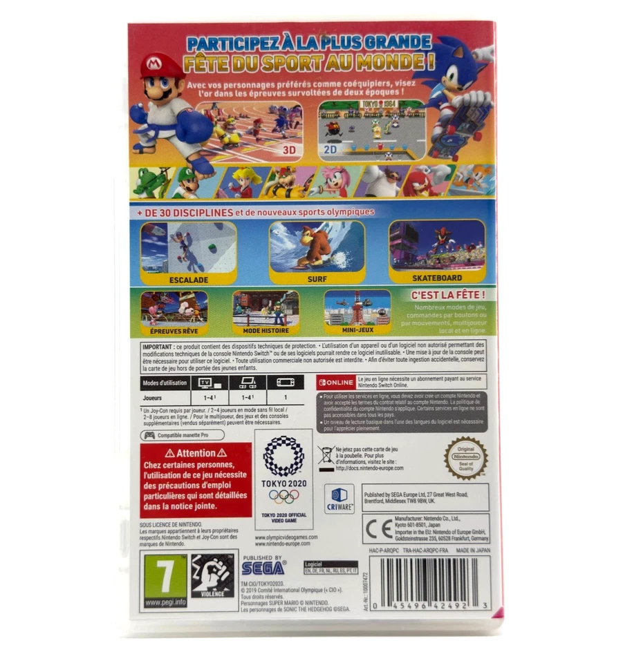MARIO E SONIC AI GIOCHI OLIMPICI NINTENDO SWITCH - PAL ITA - GIOCO NINTENDO, foto 3 di 5
