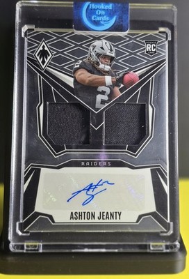 2025 Phoenix Football Ashton Jeanty #DRP-AJY Dual Rookie Patch Auto Silver /249