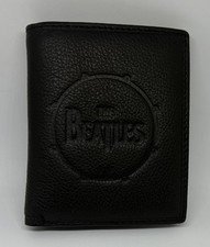 Vintage The Beatles Embossed Black Wallet