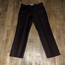 Vtg Sears Sportswear Mens Brown 36x30 Flexslax Perma Press Slacks Pant - See Des