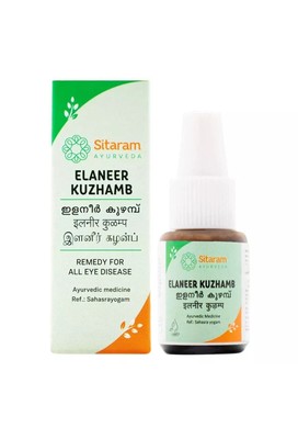 Sitaram Ayurveda Elaneer Kuzhambu Augentropfen (8 ml 3er Pack) für gesunde...