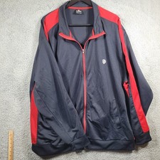 Southpole Men's Track Active Jacket Black/Red Full Zip Size 5XB Y2K VTG