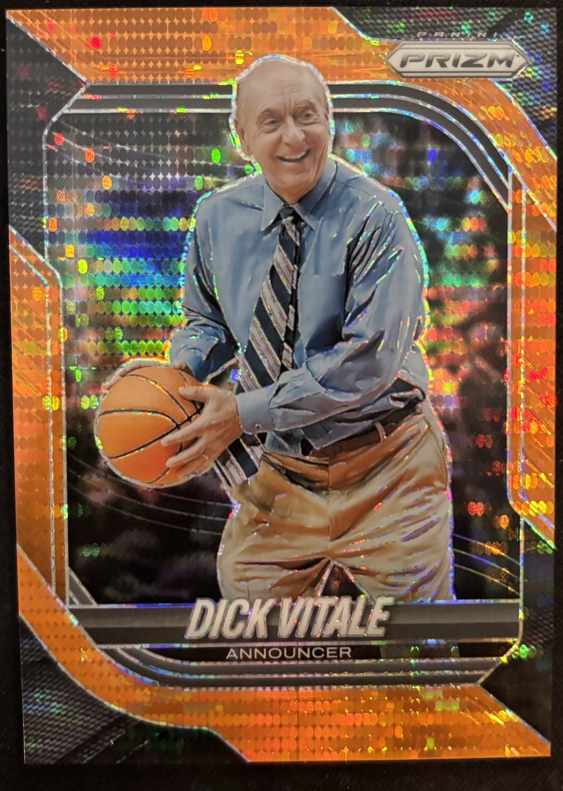 2025-26 Panini Prizm Dick Vitale Orange Pulsar /175 #133