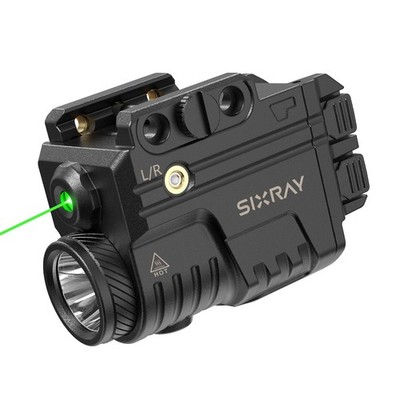 Green Beam and Flashlight for , Rechargeable Light Laser Combo Rail Mounted G...