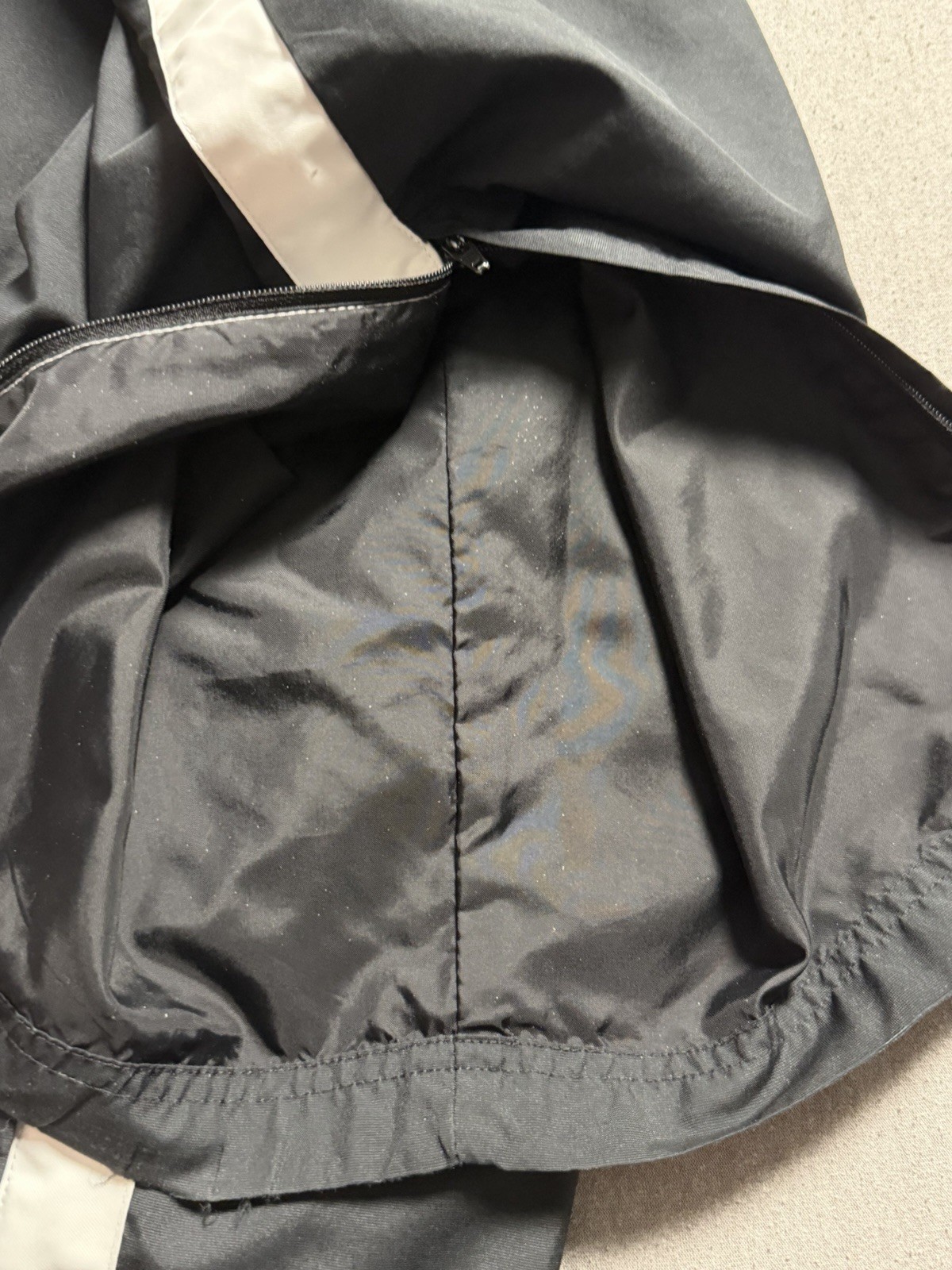 Nike Track Pants Mens XL Black White Striped Mesh Lined Y2K Warm Up Running thumbnail 4