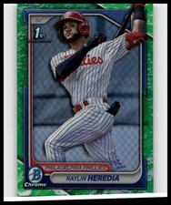 2024 1st Bowman Chrome Lunar Glow Refractor Raylin Heredia #BCP-146 Phillies RC