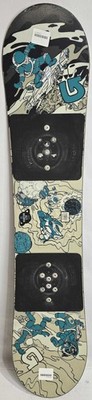 burton kids snowboard used LTR 110cm W/ Burton Regression Bindings The tip and tail kick up with an early rise outside the feet for the catch Used Burton 108cm Kids Snowboard