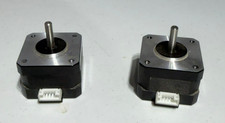 Lot of 2 NEMA 17 Stepper Motors 4-Pin Connector D-Shaft CNC 3D Printer