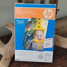 HP Premium Photo Paper Soft Gloss 4x6 in Inkjet 100 Sheets Q6563A
