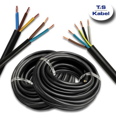 Gummileitung H05RR-F 2x1/2x1,5/3x1/3x1,5/5x1,5 m² Kabel Flex Leichte Kupfer