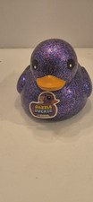 Sparkling Purple JUMBO Dazzle Rubber Duck Collectible Glitter Sparkle Duck