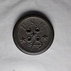 Civil War US Navy Gutta Percha Button 1851 Goodyear Military