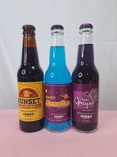 FALLOUT Nuka-Cola Quantum Grape Sunset Sarsaparilla Set of 3 Jones Soda