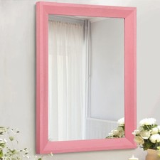 Rectangle Mirror with Wood Frame Modern Farmhouse Wall Mirrors Decor for Bedr...