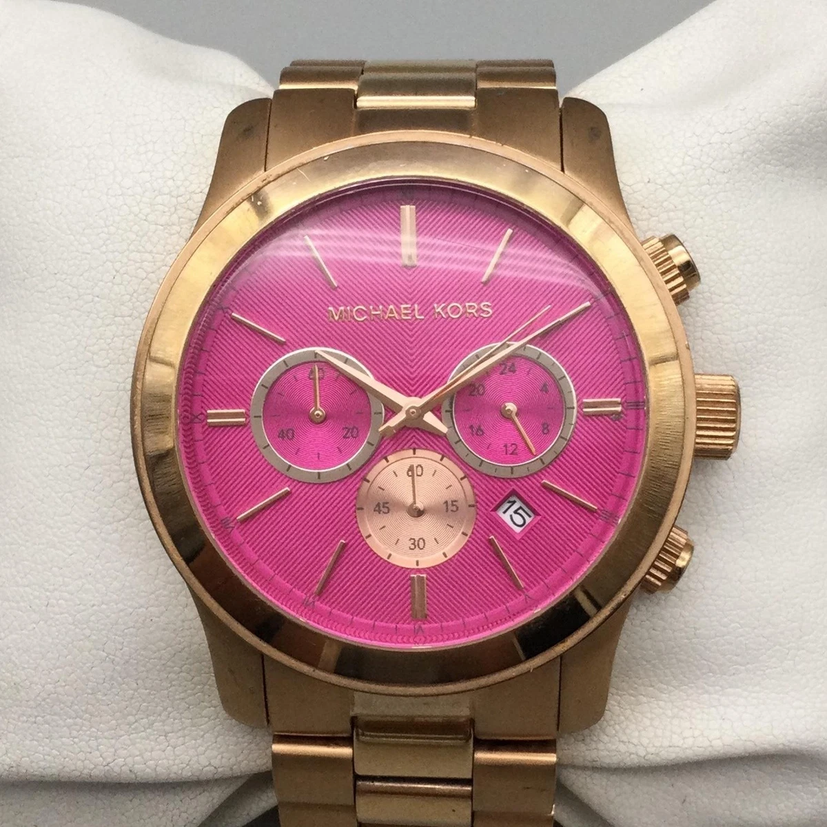 Michael Kors Rose Gold face Women’s Watch MK-5430 original box  New Battery! Michael Kors MK-3374 “frenchy” Rose Gold-tone Women main image 2