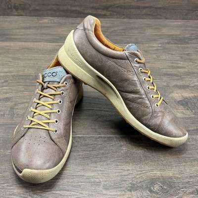 ECCO Golf Shoes Mens 45/11 Biom Hybrid Hydromax Brown Yak Leather