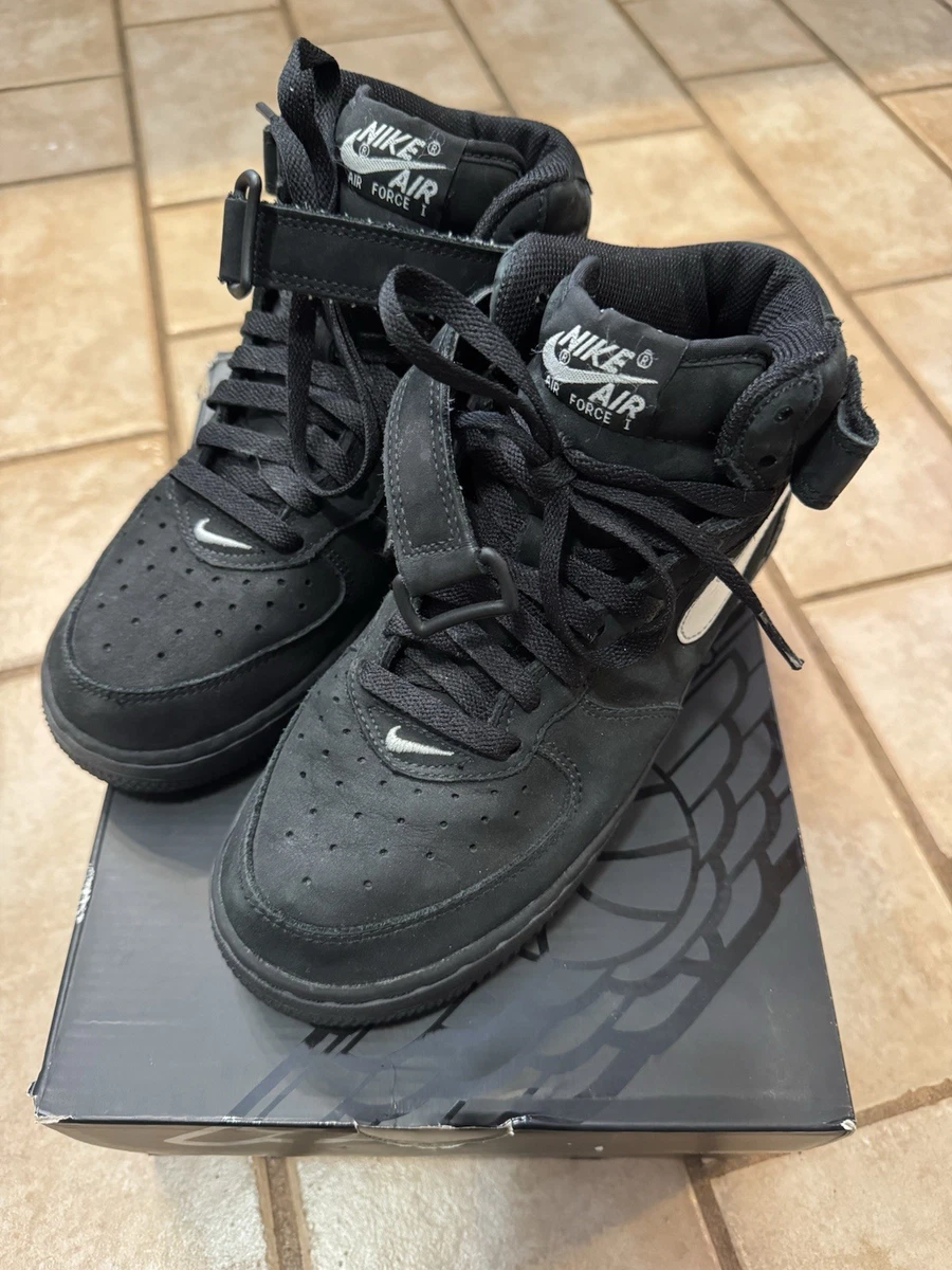 Nike Air Force 1 Triple Black Suede W for sale | eBay