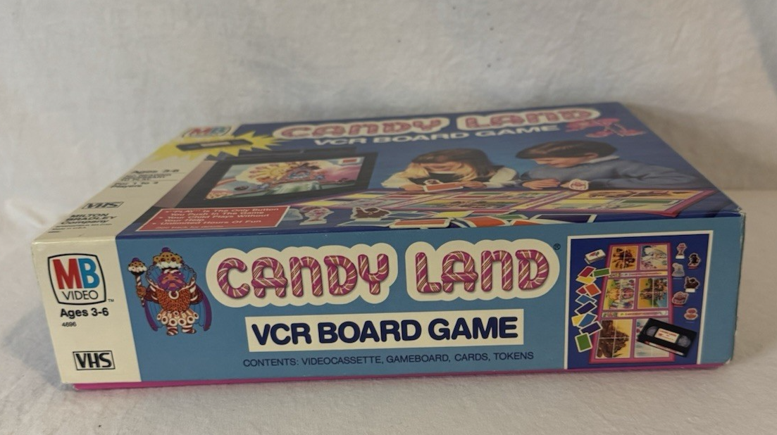 Candy Land VCR Board Game Milton Bradley Video VHS Vintage 1986