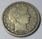 1902 S Barber Half Dollar