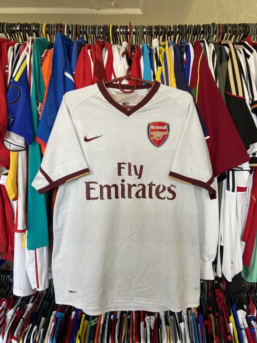 ARSENAL LONDON 2007 2008 AWAY FOOTBALL SHIRT SOCCER JERSEY NIKE
