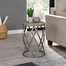 FirsTime & Co.® Westbrook Farmhouse Cottage Galvanized Table, American Craf