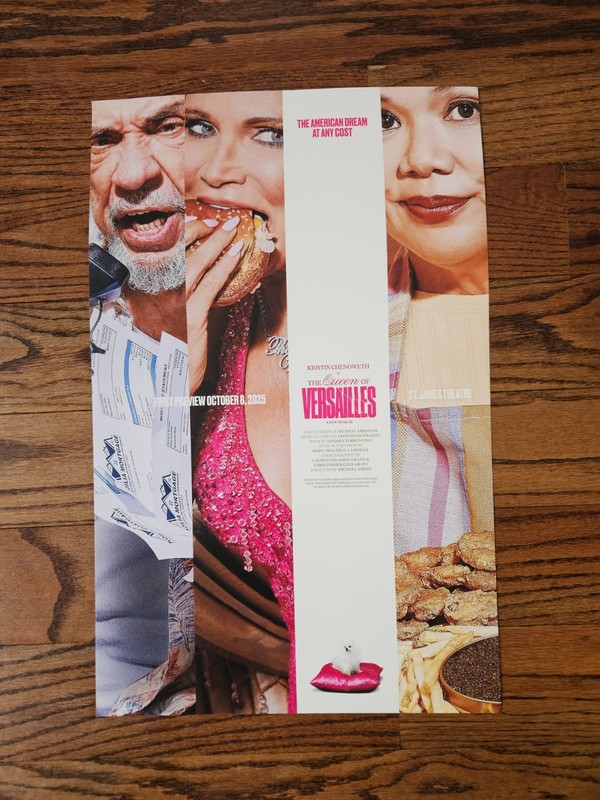THE QUEEN OF VERSAILLES 1st Preview Broadway Poster Window Card Chenoweth *NEW*