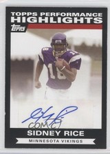 2007 Topps Highlights Auto Sidney Rice #THASR Auto 0v1