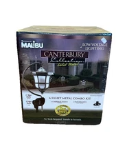 Intermatic Malibu Canterbury Collection Solid Metal 6 Light Metal Combo Kit New
