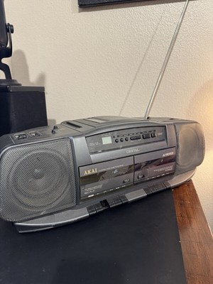 Akai AJ-W311CD Fully Tested Tape Dubbing Radio Cd AM FM Portable See Video