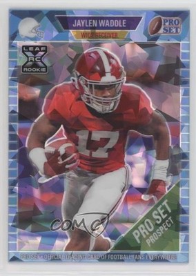 2021 Leaf Pro Set Metal Platinum Blue Crystals 3/5 Jaylen Waddle Rookie RC 0e3s