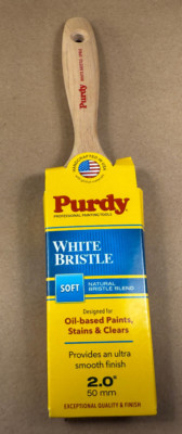PURDY 2'' SPRIG WHITE BRISTLE PAINT BRUSH - OIL BASED PAINTS, STAINS, CLEARS
