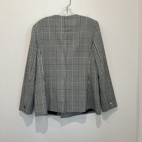 NWT Club Monaco Double Breasted Plaid Blazer Womens Size 10 MSRP $298 - Picture 9 of 16