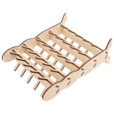 Wooden Sewing Thread Storage Rack for Easy Organization of Spools