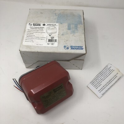New System Sensor EPSA10-1P Sprinkler Alarm Pressure Switch PS-10, 4-20 PSI