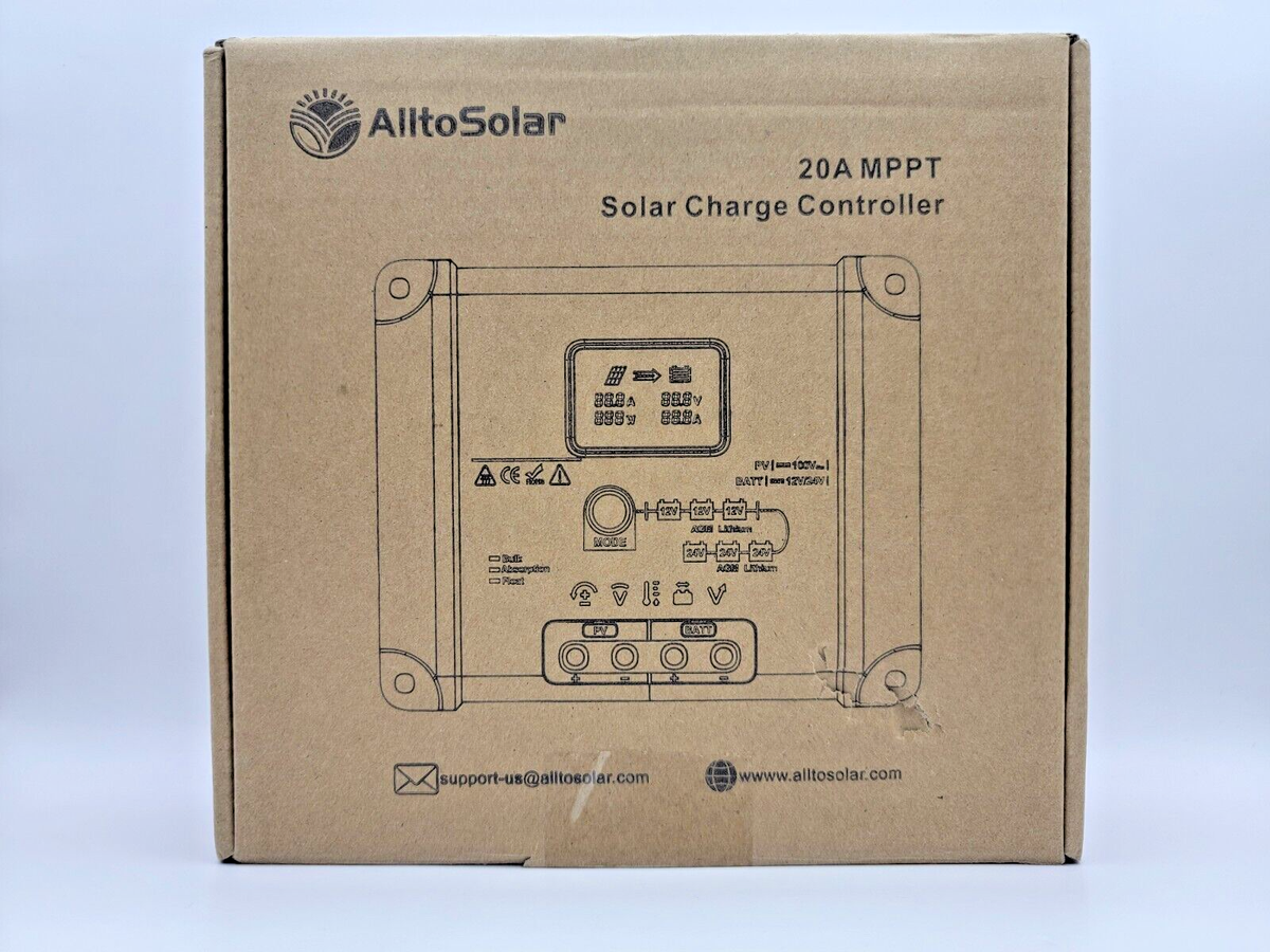 AlltoSolar 20A MPPT Solar Charge Controller 12V | eBay